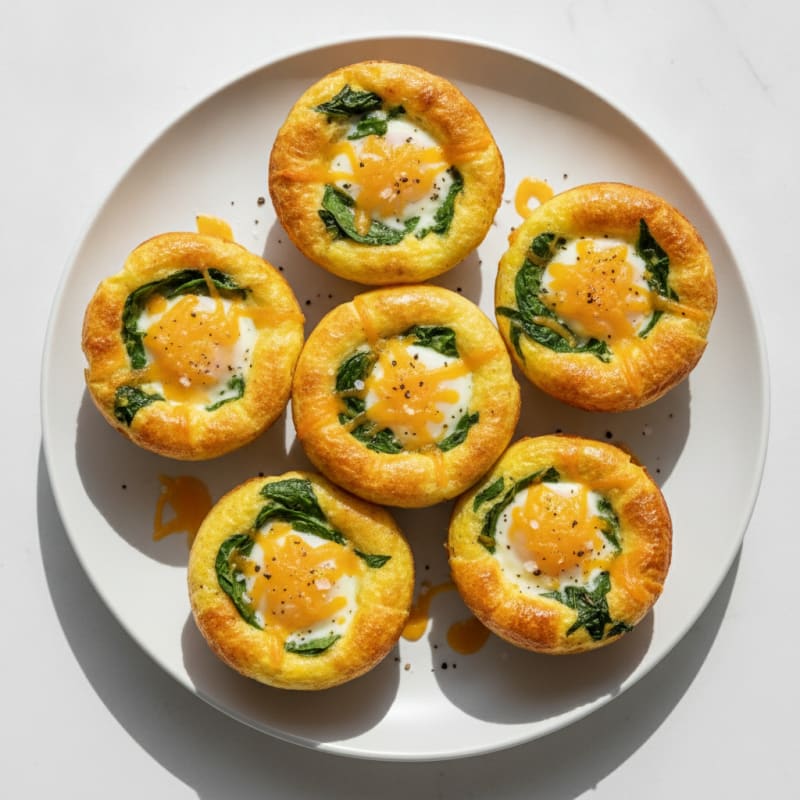 Baked Egg and Cheddar Breakfast Cups