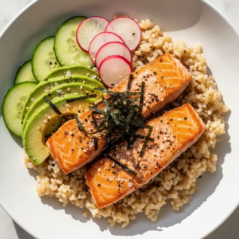 Salmon Sushi Rice Bowl