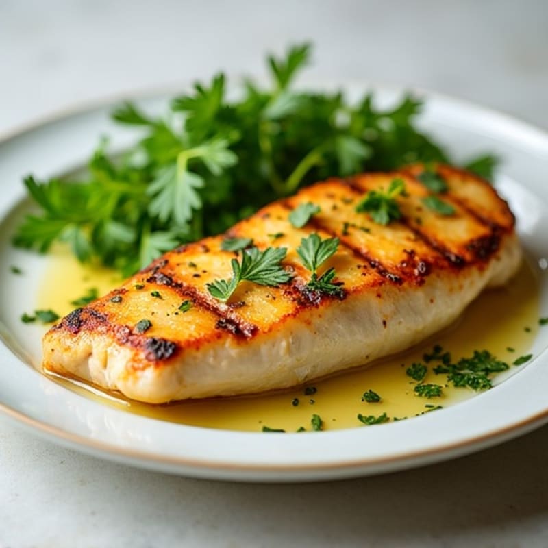 Lemon-Garlic Pan Seared Chicken with Fresh Herbs