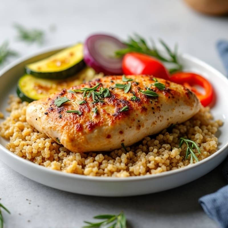 Herb-Roasted Chicken and Crispy Roasted Vegetables
