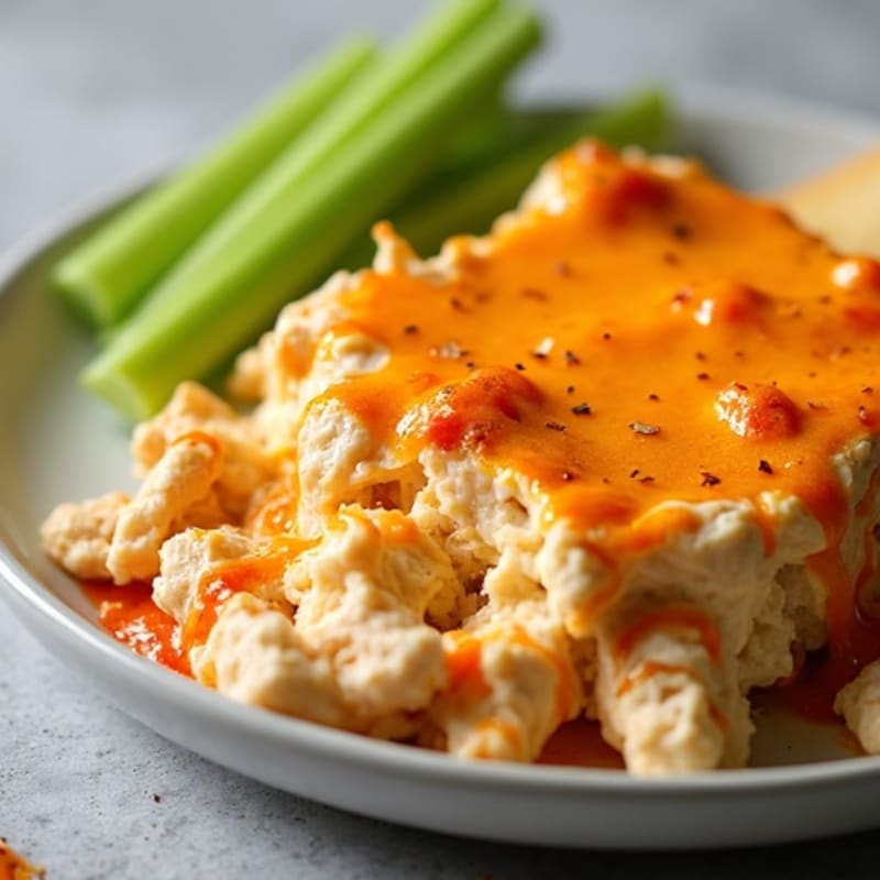 Creamy Greek Yogurt Buffalo Chicken Dip