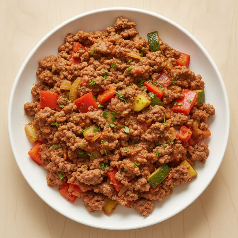 Hearty Ground Beef and Vegetable Skillet