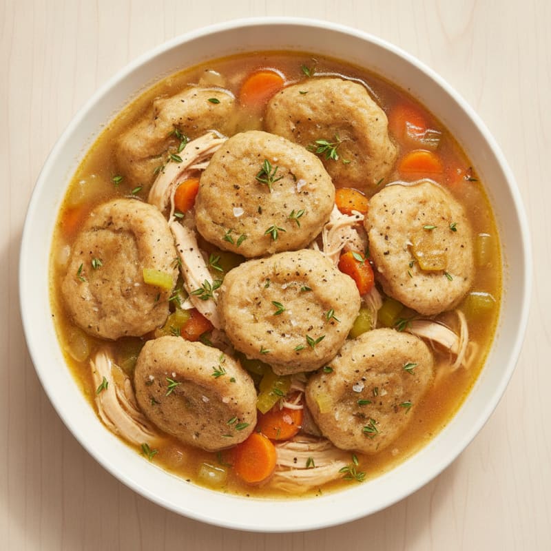 Homestyle Chicken and Herb Dumplings