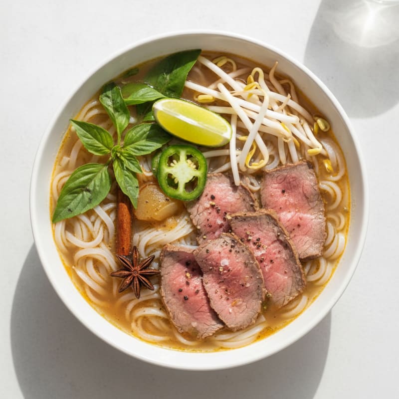 Classic Beef Pho Noodle Soup