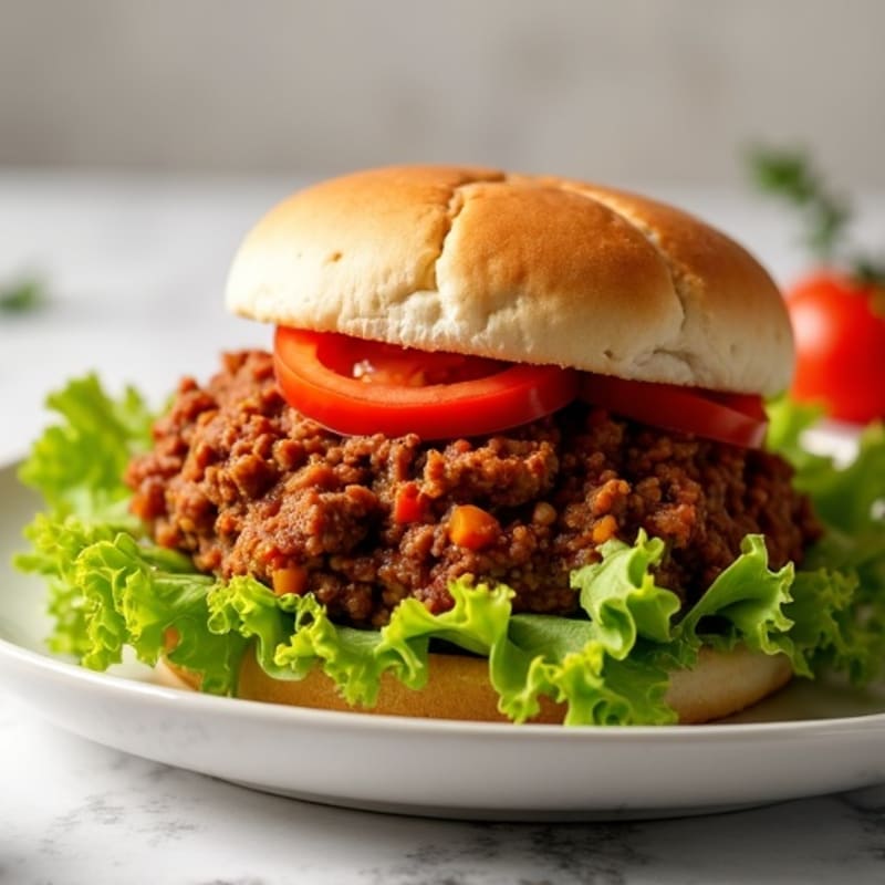 Lean Ground Beef Sloppy Joe with Fresh Veggies
