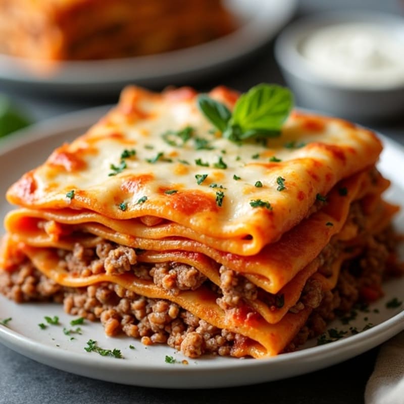 Hearty Ground Beef and Ricotta Lasagna Skillet