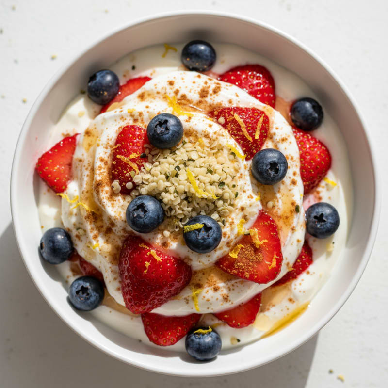 Creamy Yogurt Parfait with Zesty Berries