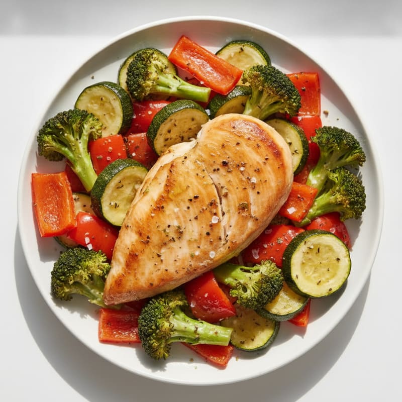 Herb-Roasted Chicken with Roasted Vegetables