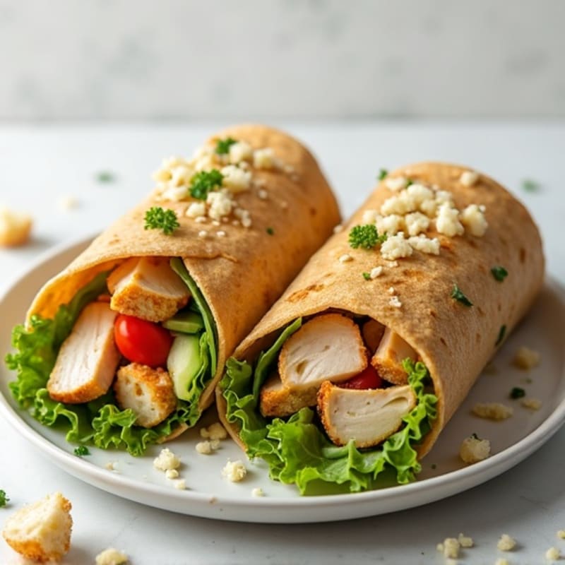 Grilled Chicken Caesar Crunch Wraps