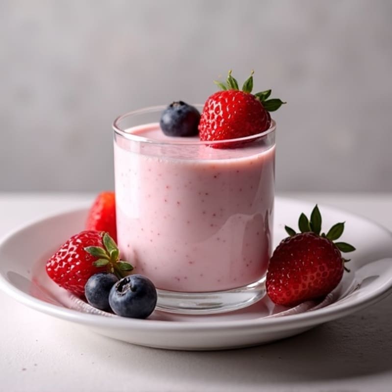 Silky Greek Yogurt Protein Mousse with Berries