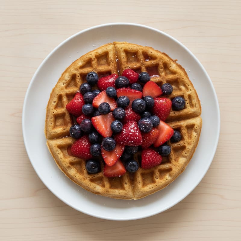 Classic Buttermilk Waffles with Berries