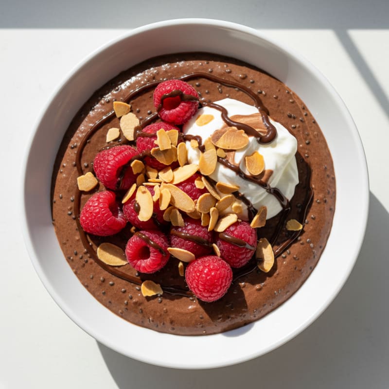 Silky Chocolate Protein Pudding with Greek Yogurt