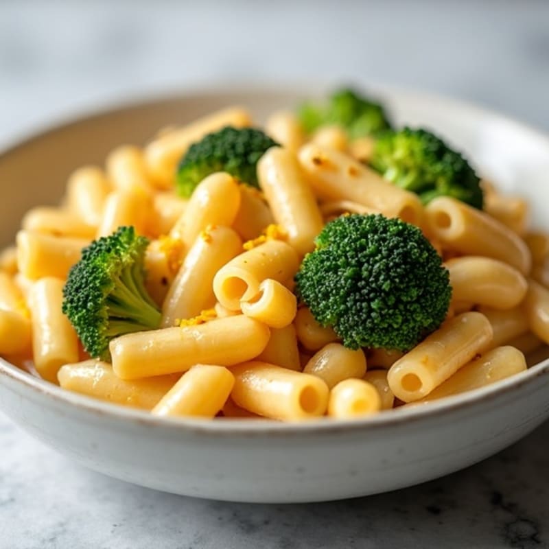 Healthy Baked Mac and Cheese with Chicken and Broccoli