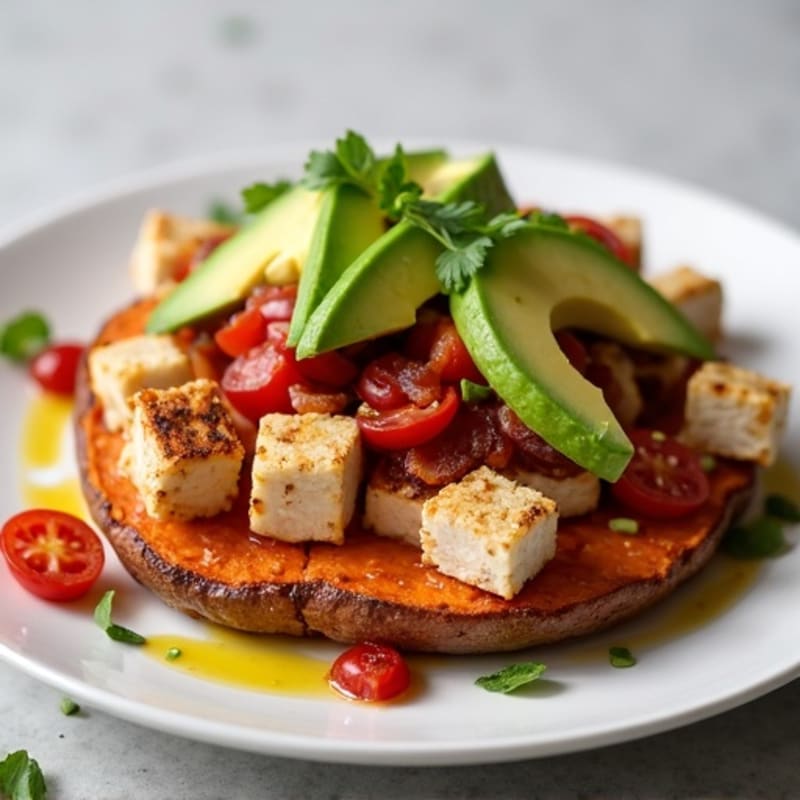 Crispy Turkey Bacon Loaded Sweet Potato Wedges