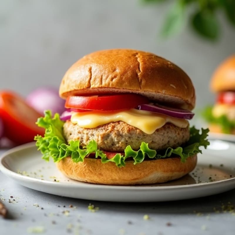 Crispy Mozzarella Turkey Burgers