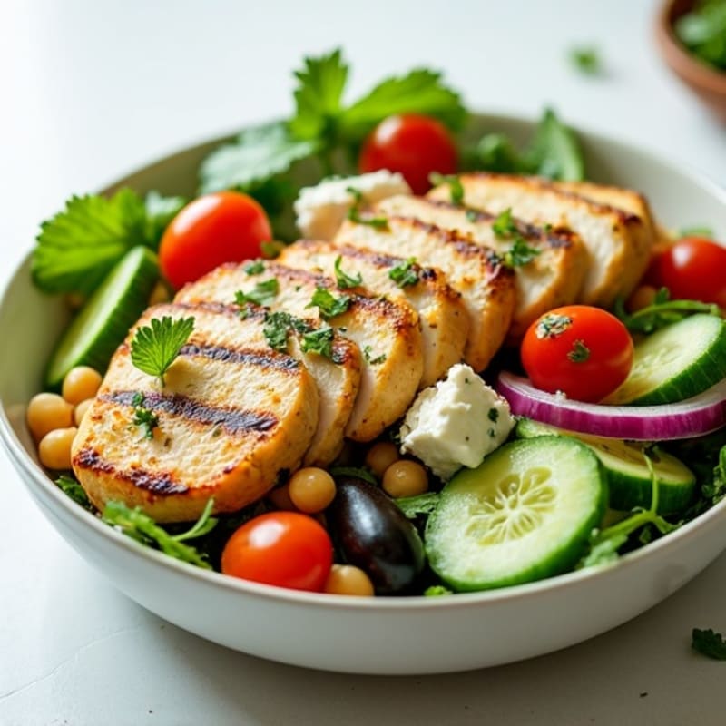 Fresh Mediterranean Chopped Salad with Herbs