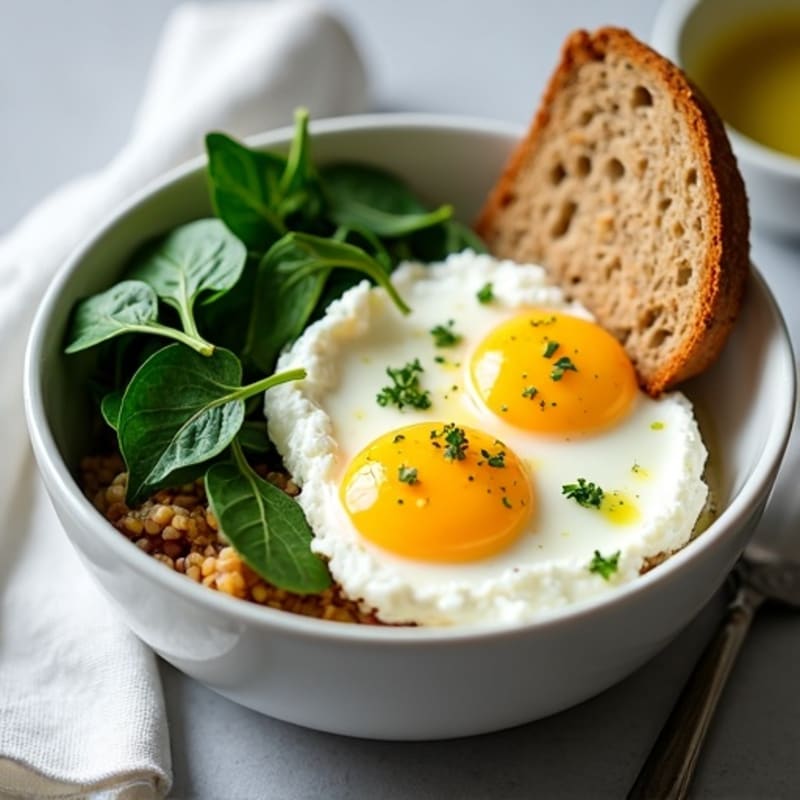 Protein-Packed Spinach and Egg White Breakfast Bowl