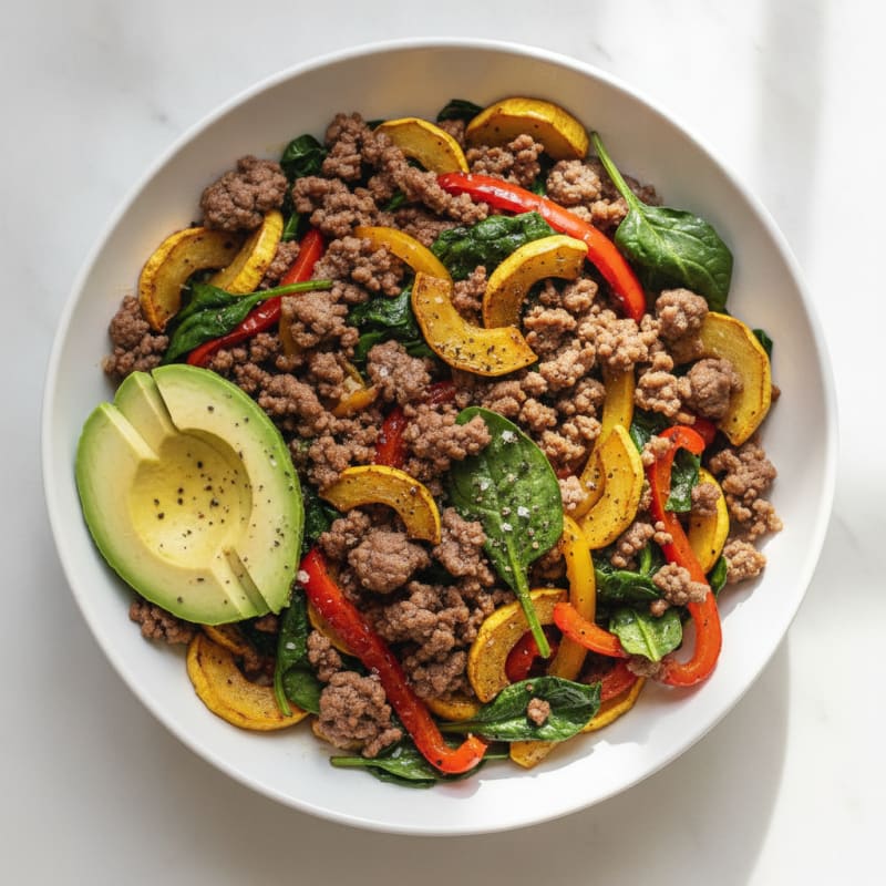Ground Beef & Veggie Power Bowl
