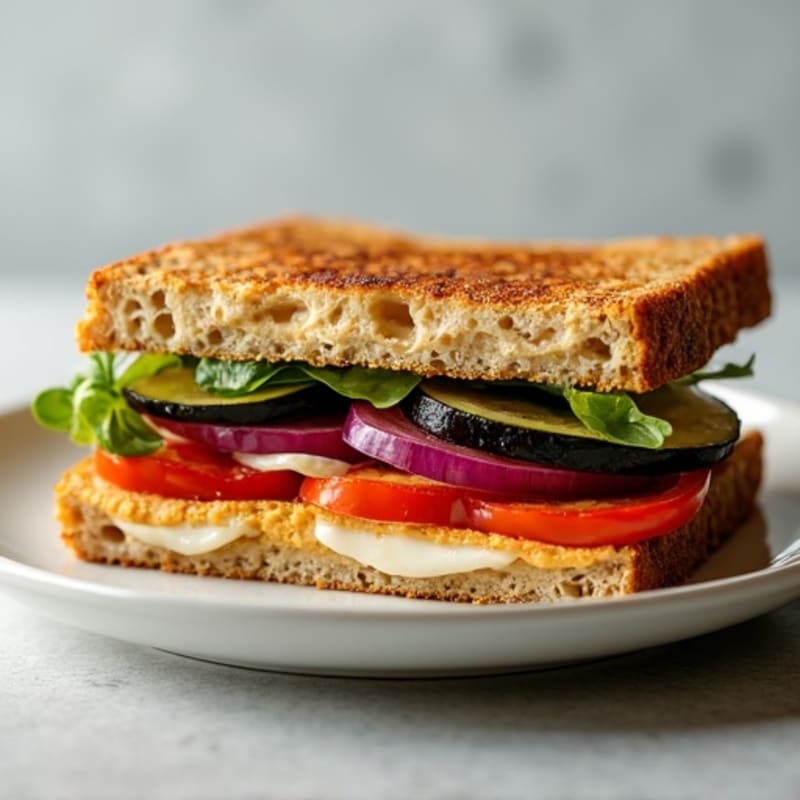 Healthy Roasted Vegetable Panini