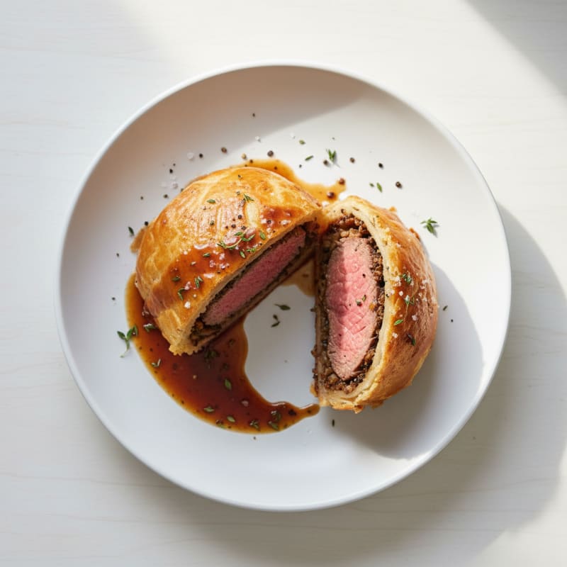 Classic Beef Wellington with Mushroom Duxelles