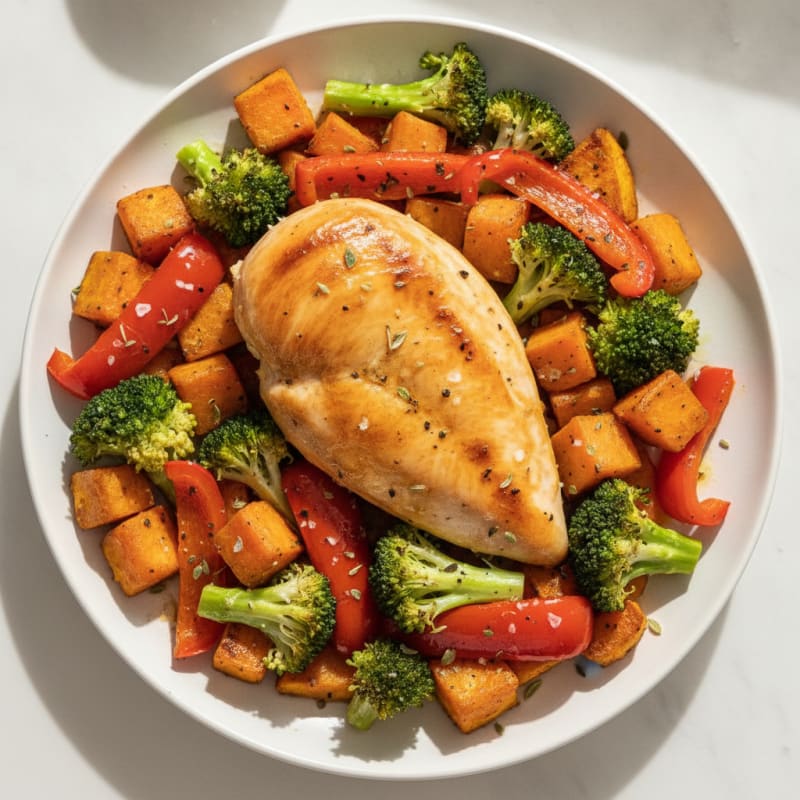 Chicken and Roasted Vegetable Medley