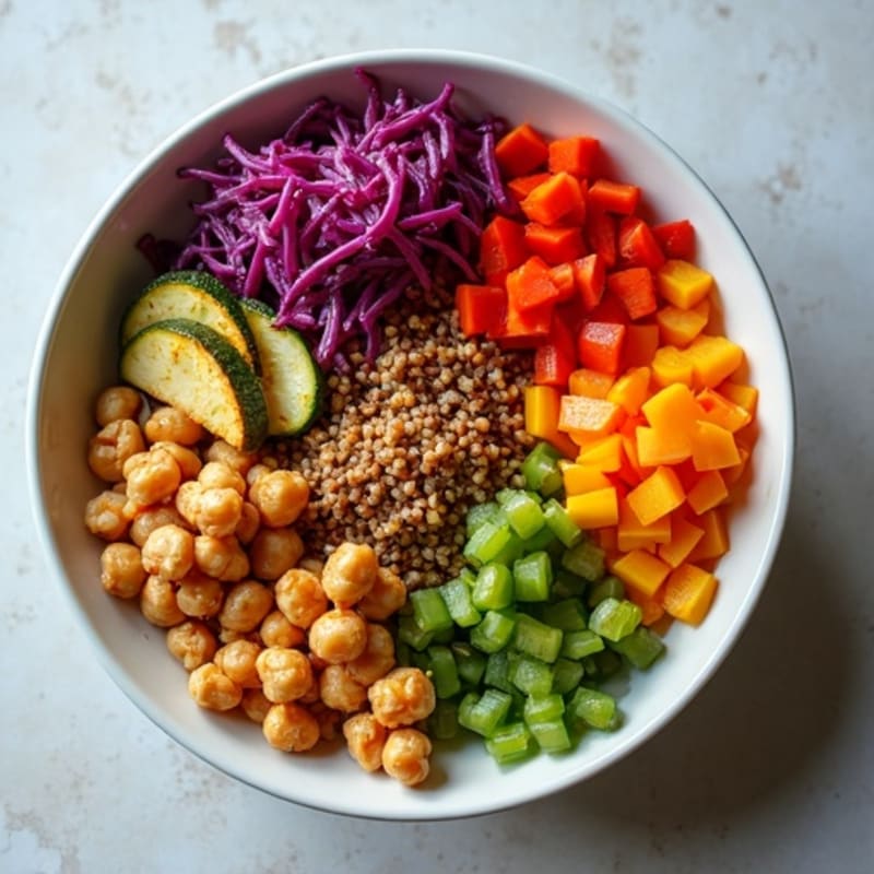 Roasted Rainbow Vegetable Buddha Bowl