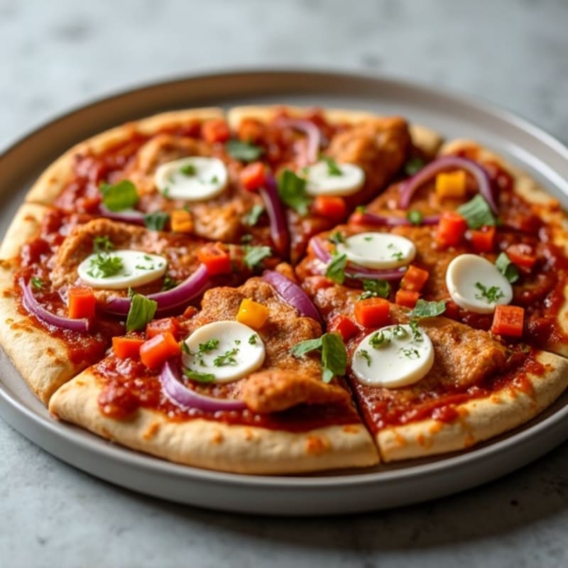 High-Protein BBQ Chicken Pizza