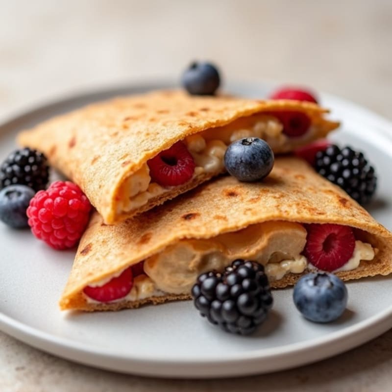 Crispy Baked Peanut Butter and Berry Pockets