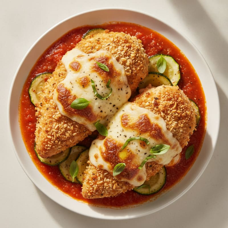 Baked Chicken Parmesan with Marinara