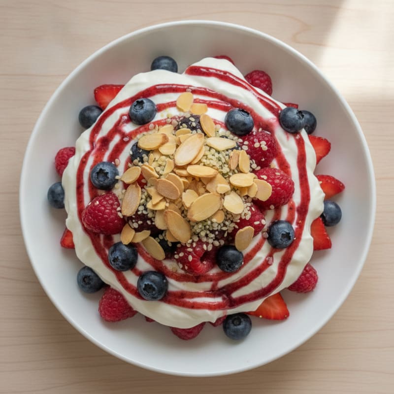 Creamy Greek Yogurt Protein Parfait with Mixed Berries