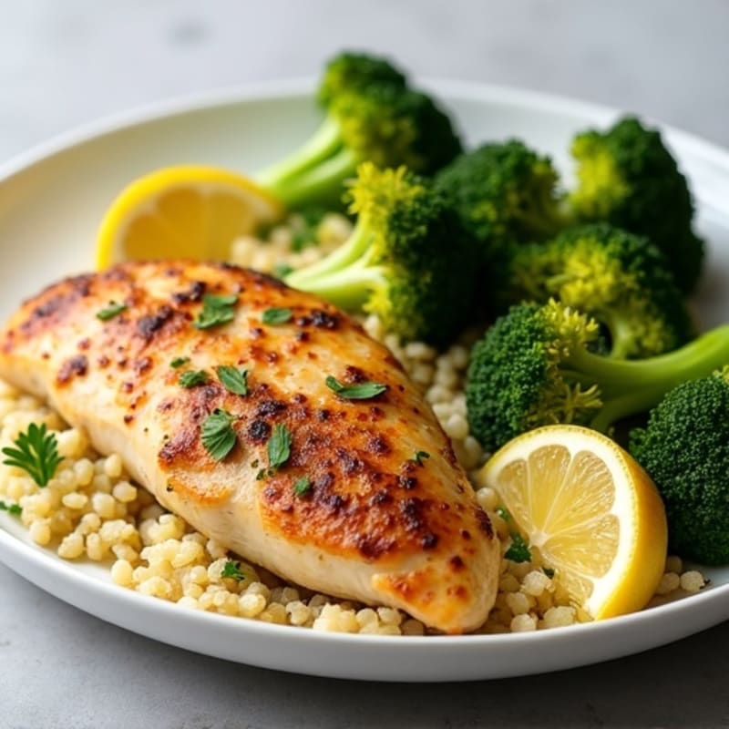 Sheet Pan Lemon Garlic Chicken and Crispy Broccoli