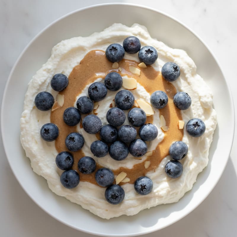 Silky Greek Yogurt Protein Mousse with Berries