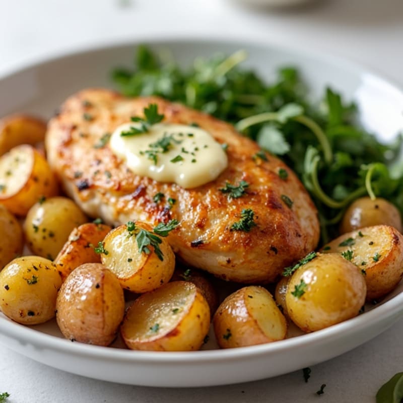 Herb-Roasted Baby Potatoes with Garlic Butter