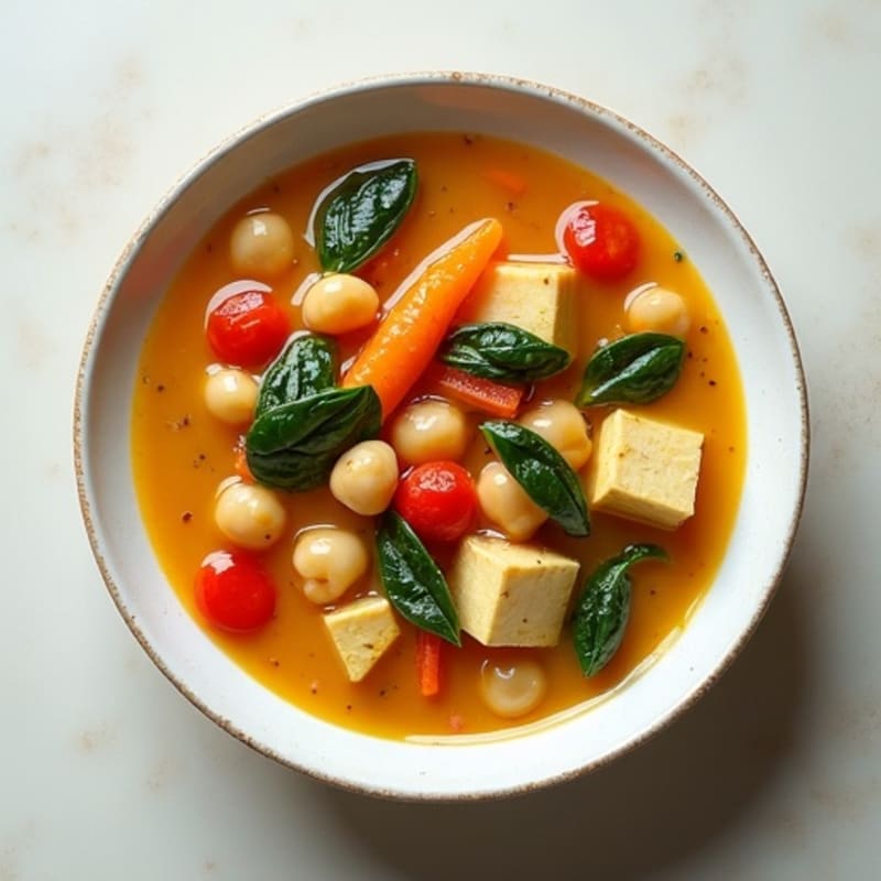 Creamy Coconut Chickpea and Vegetable Stew