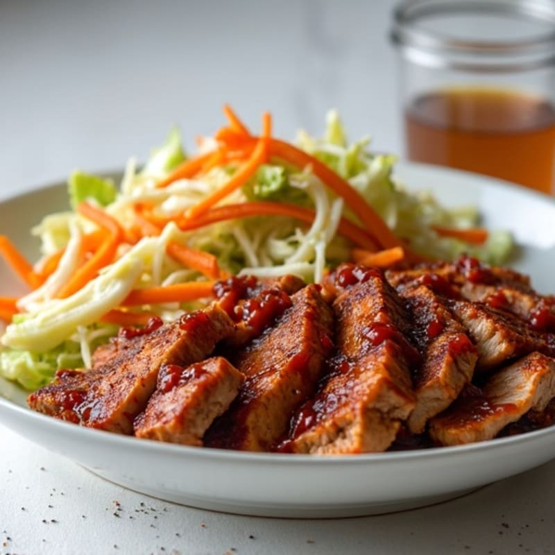 Healthy BBQ Pulled Pork with Crispy Slaw