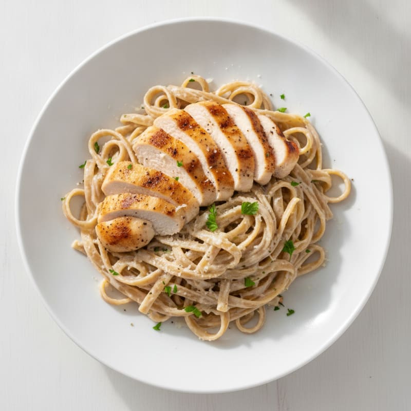 Chicken Alfredo with Fettuccine Pasta