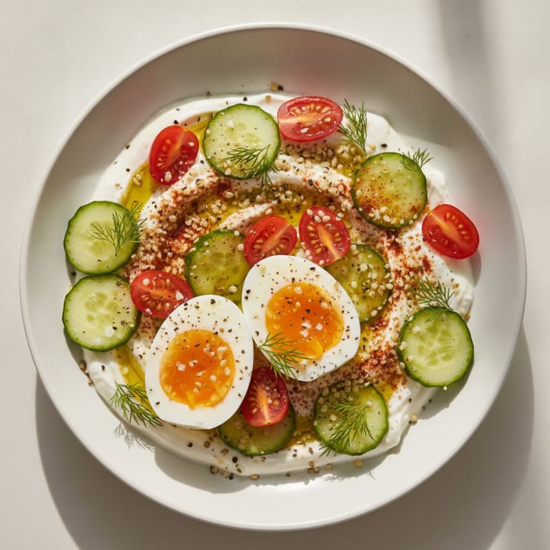 Savory Yogurt Bowl with Jammy Eggs