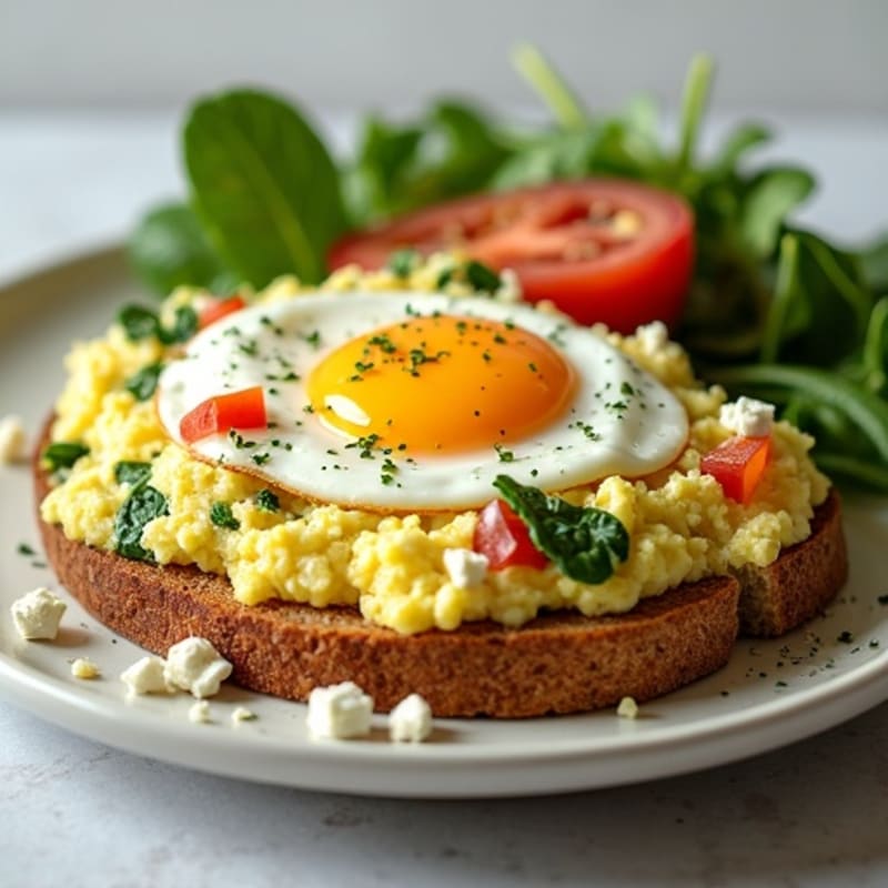 Fluffy Herb-Whipped Egg White Scramble