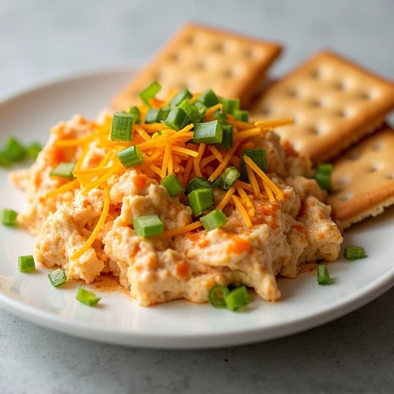 Lightened-Up Creamy Buffalo Chicken Dip