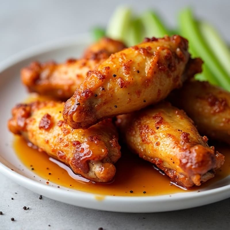 Crispy Baked Honey Garlic Chicken Wings