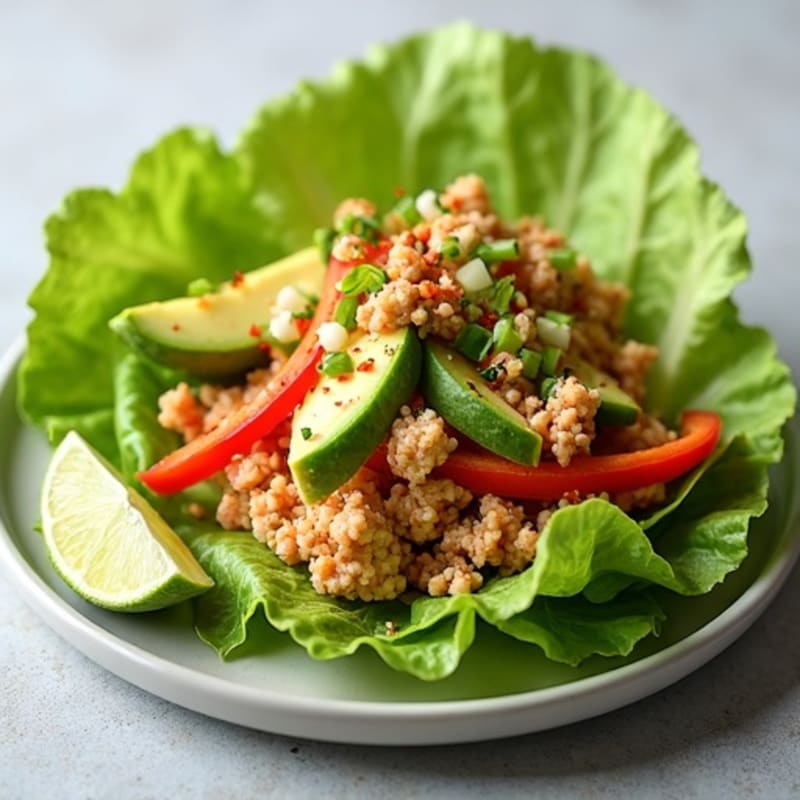 Crisp Spicy Tuna Lettuce Wraps