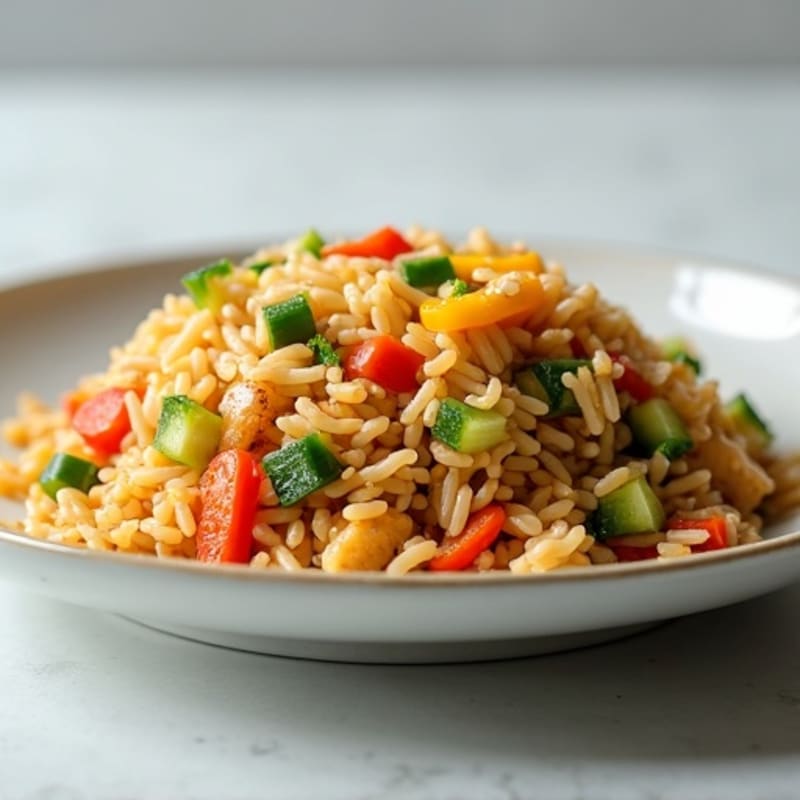 Healthy Chicken and Veggie Fried Rice