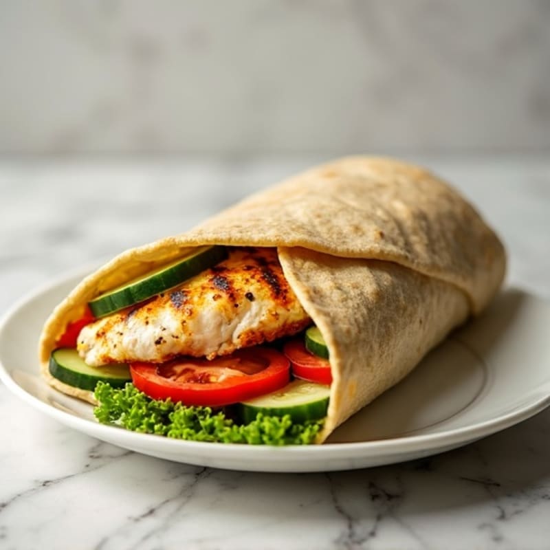 Fresh Grilled Chicken and Veggie Wrap