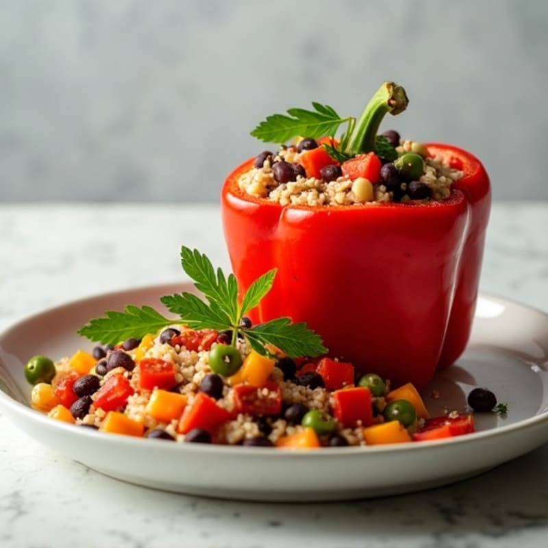 Protein-Packed Turkey Stuffed Bell Peppers