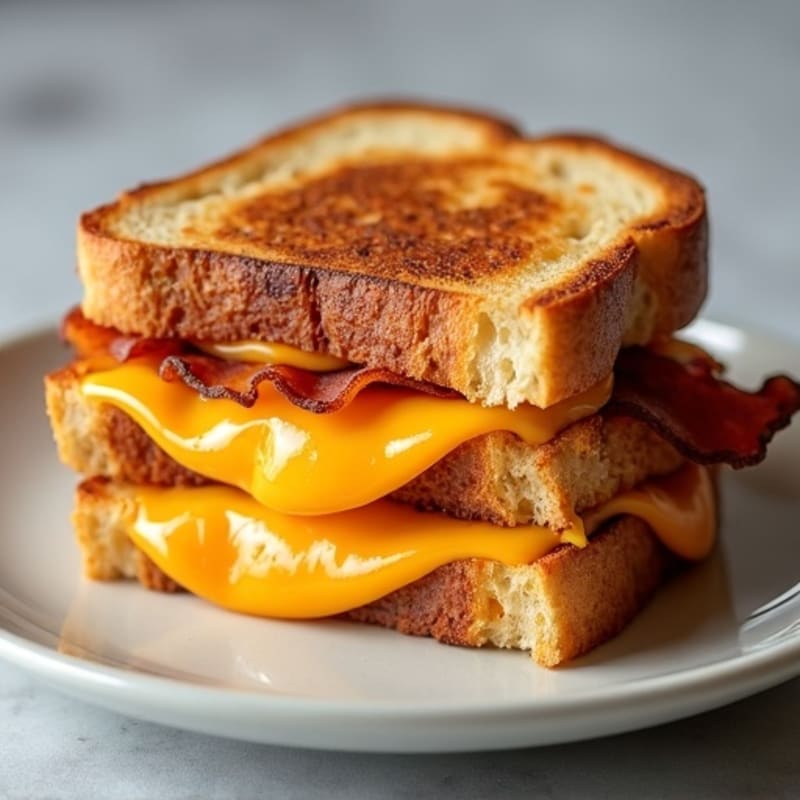 Crispy Sourdough Triple Cheese Melt