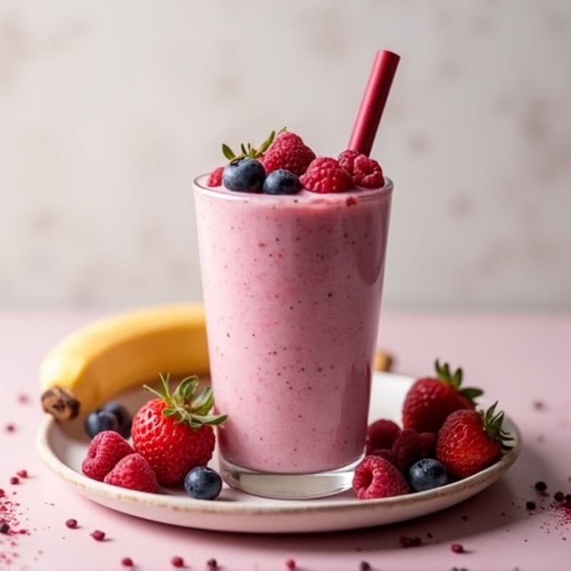 Creamy Berry Banana Recovery Smoothie