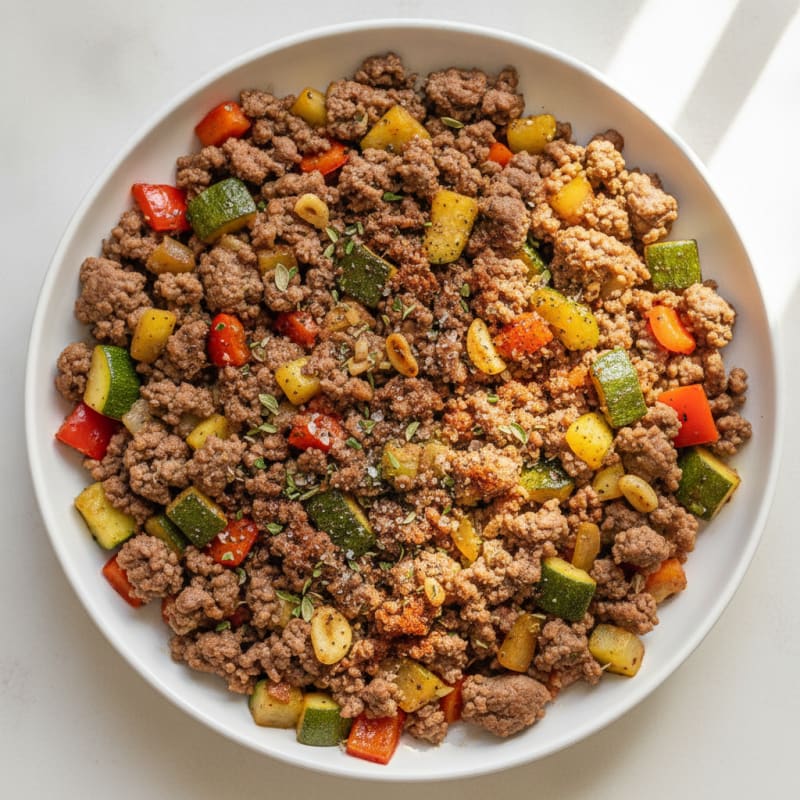 Ground Beef and Vegetable Skillet