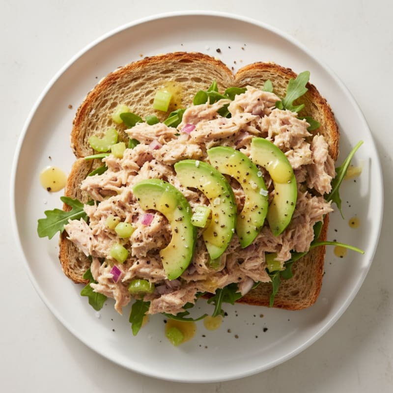 Creamy Zesty Tuna Salad Sandwich
