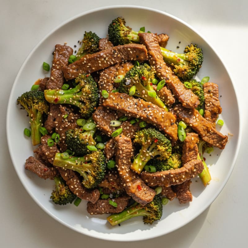 Sesame Beef and Broccoli Stir-Fry