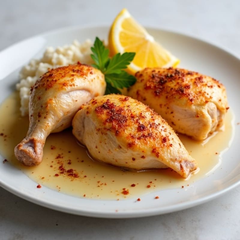 Oven-Baked Yogurt Marinated Chicken Quarters